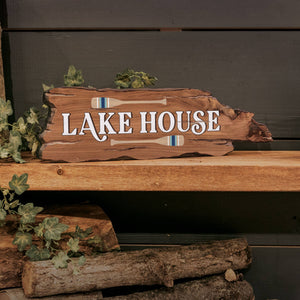 Lake House Driftwood Sign