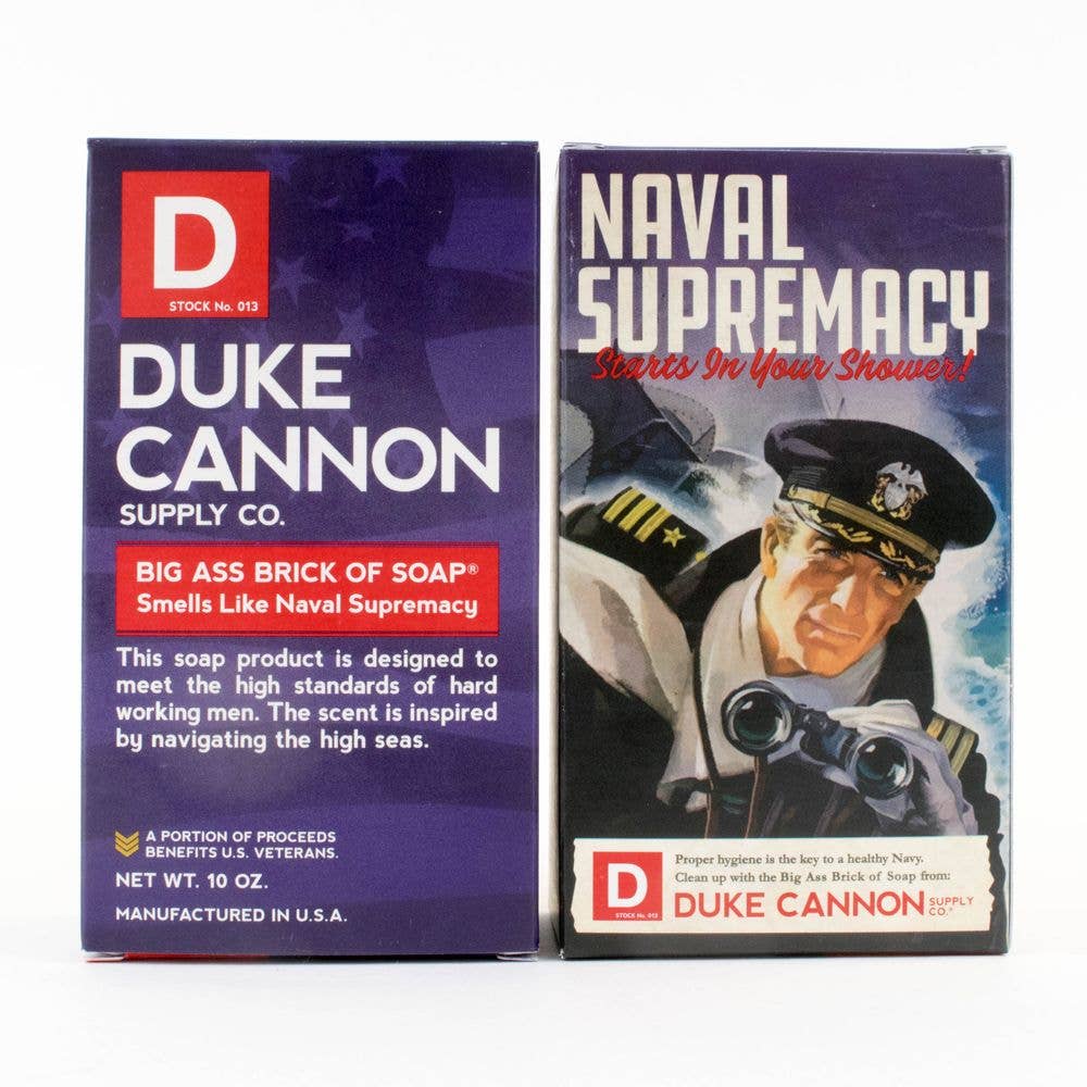 Big Ass Brick of Soap, Naval Supremacy, Fresh Water, 10-oz.