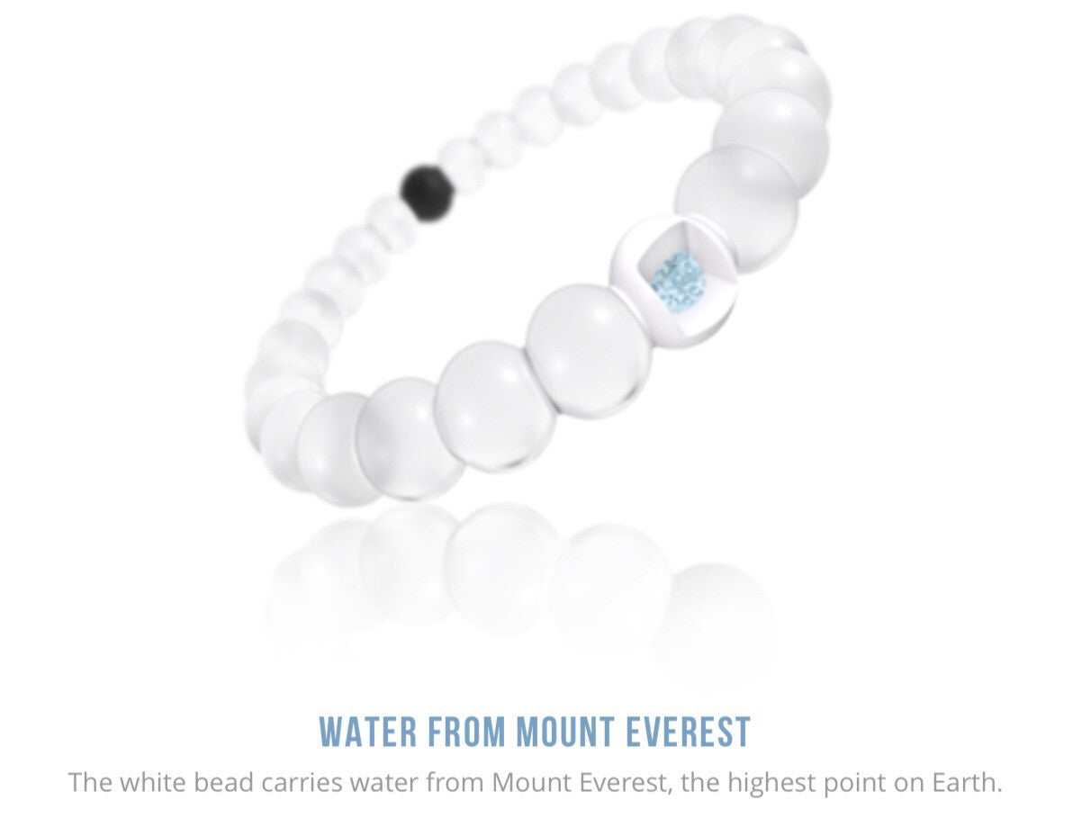 Lokai “Find Your Balance” Bracelet, White Earth and Sea Elements SMALL |  eBay